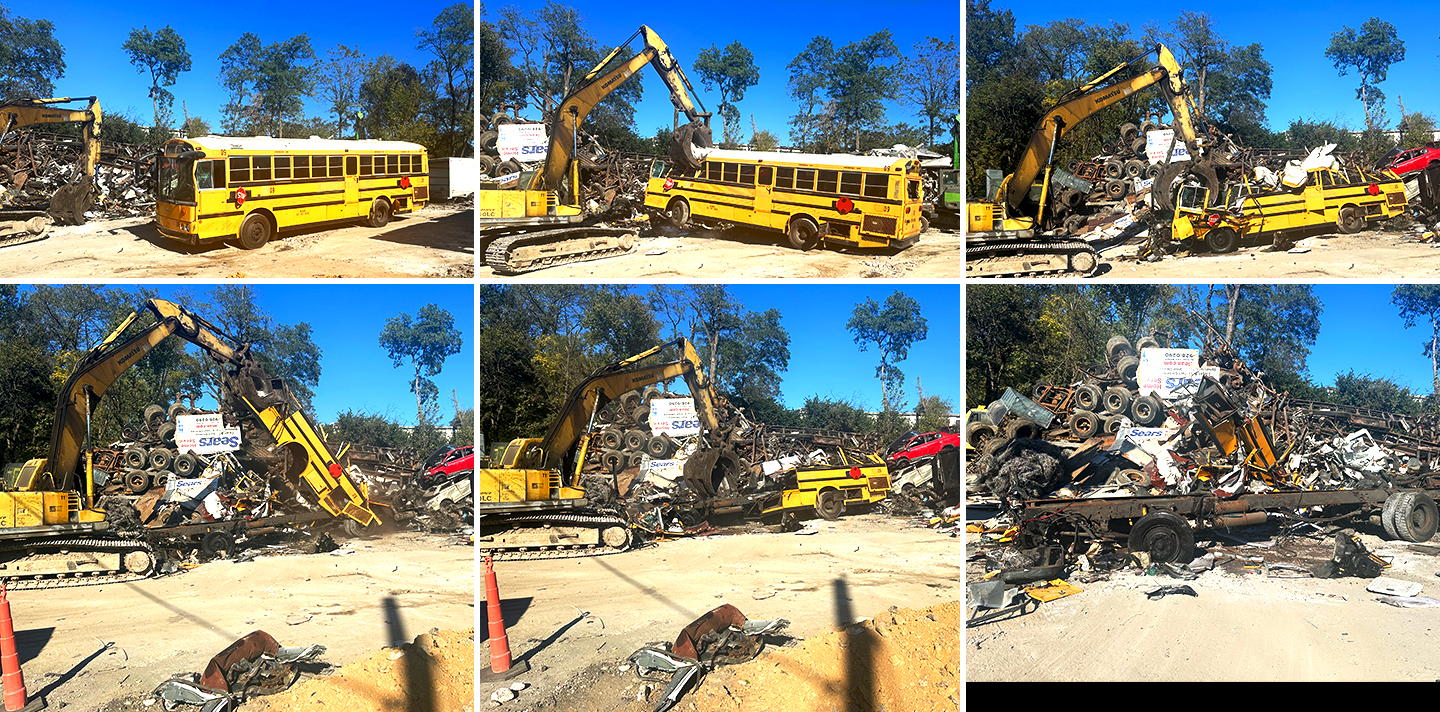 SCHOOL BUS DEMOLITION